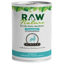 RAW Nature Nassfutter Hirsch 400 g