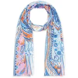 Codello PRINTED SCARF COTTON PAISLEY blau-5-50X180CM - Einheitsgröße