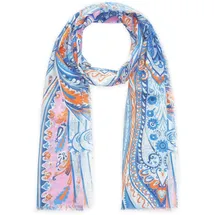 Codello PRINTED SCARF COTTON PAISLEY blau-5-50X180CM - Einheitsgröße