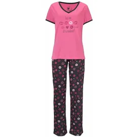 vivance dreams by lascana Pyjama bunt/pink/schwarz 48/50