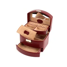 Windrose Schmuckschatulle Merino Moda Jewellery Box Automatic Red