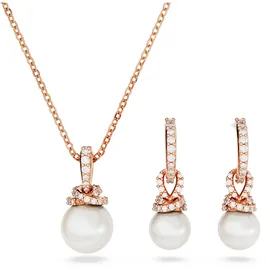 Swarovski Originally Set, Kristallperle, Weiß, Roségold-Legierungsschicht