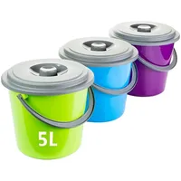 Sustania Putzeimer 5 Liter 3er-Set bunt