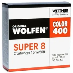 Wolfen Color 400 Super 8, 15 m ISO 250-400 ohne Entwicklung