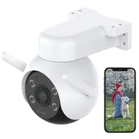 7links WLAN-Pan-Tilt-Outdoorkamera mit 4K-Auflösung, Farb-Nachtsicht, IP66