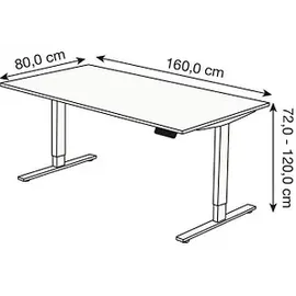 Kerkmann Schreibtisch Move 3 120 cm Ahorn