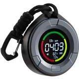 Vevor Tragbarer CO2 Melder, Mini CO2 Messgerät mit Temperatur-& Feuchtigkeitsanzeige, 400-5000 PPM, Luftqualitätsprüfer, NDIR-Sensor, Kohlendioxid-Detektor, CO2-Sensor für Zuhause, Büro, Auto