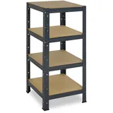 shelfplaza Schwerlastregal Metall 100x60x60 cm Anthrazit 4 Böden 175 kg Traglast pro Boden