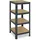 shelfplaza Schwerlastregal Metall 100x60x60 cm Anthrazit 4 Böden 175 kg Traglast pro Boden
