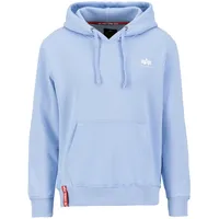 Alpha Industries Basic Small Logo Kapuzenpullover Light Blue M