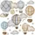 Muralo Sticker Set für Mädchen und Jungen - Aquarell Aufkleber Wandsticker Tattoo für Kinderzimmer - Wandaufkleber Luftballons zwischen den Wolken Motiv - Br.60cm x Hö.30cm