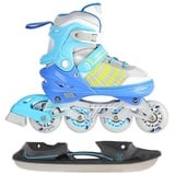 Nils Extreme NH18192 Inliner 4in1 Schlittschuhe Eishockey grey/blue 39-43