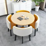 OCAZI esstisch,Rundes Esstisch-Set,Küchen-Esstisch-Set,Schlichter Kleiner runder Tisch,Runder Konferenztisch,rundes modernes Esstisch-Set,Tisch- und Stuhl-Set - #14-70 * 75cm/27.5 * 29.5in(WxH)
