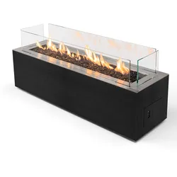Planika GALAXY Gas Line Outdoor  [automatischer Gaskamin für den Außenbereich]: Schwarz - ohne WLAN Modul