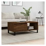furnicato Moderner Couchtisch Braun Eiche 90 x 50 x 36,5 cm