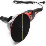 Wiltec Auto Poliermaschine Schleifmaschine 1500W bis 3000 U/min, Poliergerät mit 6 Stufen inkl. 1 Pad und Koffer, Tellerschleifer, Rotationsschleifer