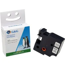 G&G Schriftband Kompatibel ersetzt Dymo 45803 S0720830« schwarz auf weiß19mm/7m