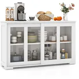 Fantask Sideboard Küchenschrank 107 x 33 x 62,5 cm Beige