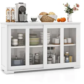 Fantask Sideboard Küchenschrank 107 x 33 x 62,5 cm Beige