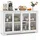 Fantask Sideboard Küchenschrank 107 x 33 x 62,5 cm Beige