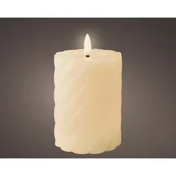 Lumineo 486817 LED Kerze Wachs indoor Größe: dia7.50-H12.30cm-1L