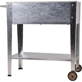 Garden Pleasure Hochbeet Metall 75 x 35 x 80 cm Silber