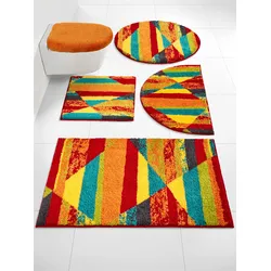 Badematte GRUND Gr. 1, bunt (terracotta, bunt), rechteckig (45cm x 50cm),, Badematten