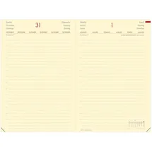 Quo Vadis Buchkalender Daily 24 16x24cm Brand Lavendelblau 2026