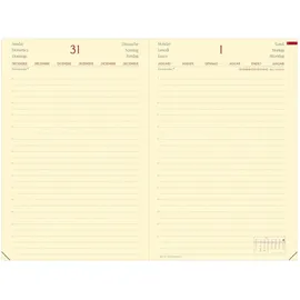 Quo Vadis Buchkalender Daily 24 16x24cm Brand Lavendelblau 2026