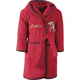 Erwin Müller Frottier Kinder-Bademantel mit Kapuze in rot | Gr.: 86/92