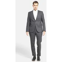 Lawrence Grey Hosenanzug Business-anzug Regular Fit 1-reihig grau 48