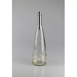 Lichterkette Flasche 100 cm Metall Silber