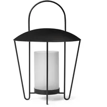 Ferm Living Laterne Abri Edelstahl/Glas Schwarz