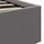 vidaXL Bett mit Bettkasten Hydraulisch LED Grau Kunstleder 100x200 cm