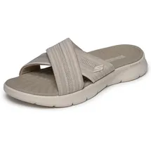 SKECHERS Damen Go Walk Flex Sandal Impressed Flat, Braun, 39 EU