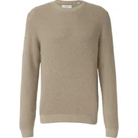 s.Oliver Strickpullover mit Crew Neck und Strukturmuster Beige XL