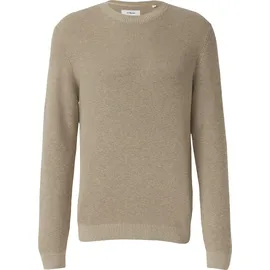 s.Oliver Strickpullover mit Crew Neck und Strukturmuster Beige XL
