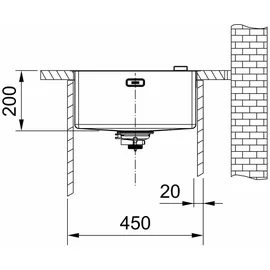 Franke BXX 210-40 A + Druckknopfventil