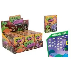 JOHNTOY 24478 Dino Glow in the Dark Set, Dino Sticker, 13-teilig