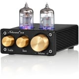 Nobsound NS-10P Mini Vorverstärker Valve Tube Preamp Audio Hi-Fi Stereo Röhrenvorverstärker mit Höhen Bass Regler