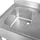 GastroHero Spülzentrum Edelstahl 1200x600 mm 1 Becken links mit Grundboden Aufkantung Spültisch Gastro Küche