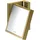 Hansgrohe Rasierspiegel Axor Universal Rectangular neigbar, Wandmont., polished gold optic