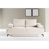 werk2 »Viktoria mit Komfortsitz- und Liegehöhe, Breite 200cm,« bequemes 2-Sitzer Schlafcouch mit Bettkasten