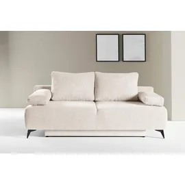 werk2 »Viktoria mit Komfortsitz- und Liegehöhe, Breite 200cm,« bequemes 2-Sitzer Schlafcouch mit Bettkasten