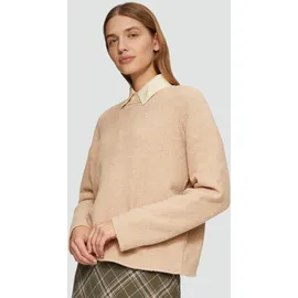 s.Oliver Strickpullover aus Bouclé Braun 46