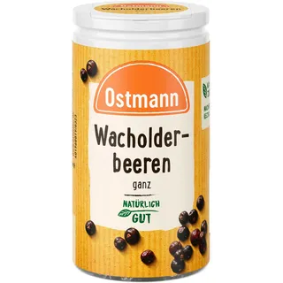 Ostmann Gewürze - Wacholderbeeren ganz | Ideal zum Würzen von Sauerbraten und Wildgerichten | 20 g in der Streudose