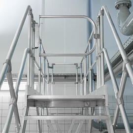 Günzburger Treppen-Modul Aluminium geriffelt 15 Stufen
