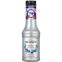 Monin Le Fruit Blaubeere - FruchtPüree Mix Blaubeere (1 x 0,5l) – Fruchtpüree mit Blaubeeren – Premium Zutat für Cocktails, Smoothies, Mocktails & Desserts – für Hobby-Barkeeper & Genießer