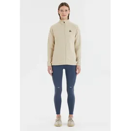 SOS Sweatjacke "Muju", Damen, Gr. M, beige (hellbeige), 75% Polyester, 22% Viskose, 3% Elasthan, unifarben, normal, ohne Ausschnitt, Sweatjacken Sweatjacke, aus weichem und strapazierfähigem Material