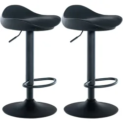 CLP 2er Set Barhocker Alisson schwarz